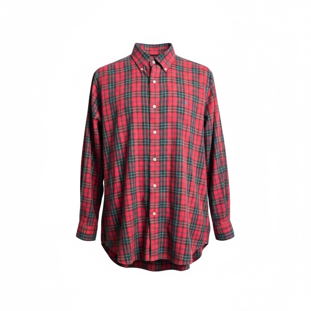 VTG Ralph Lauren Blake Plaid Button Down Size Medium